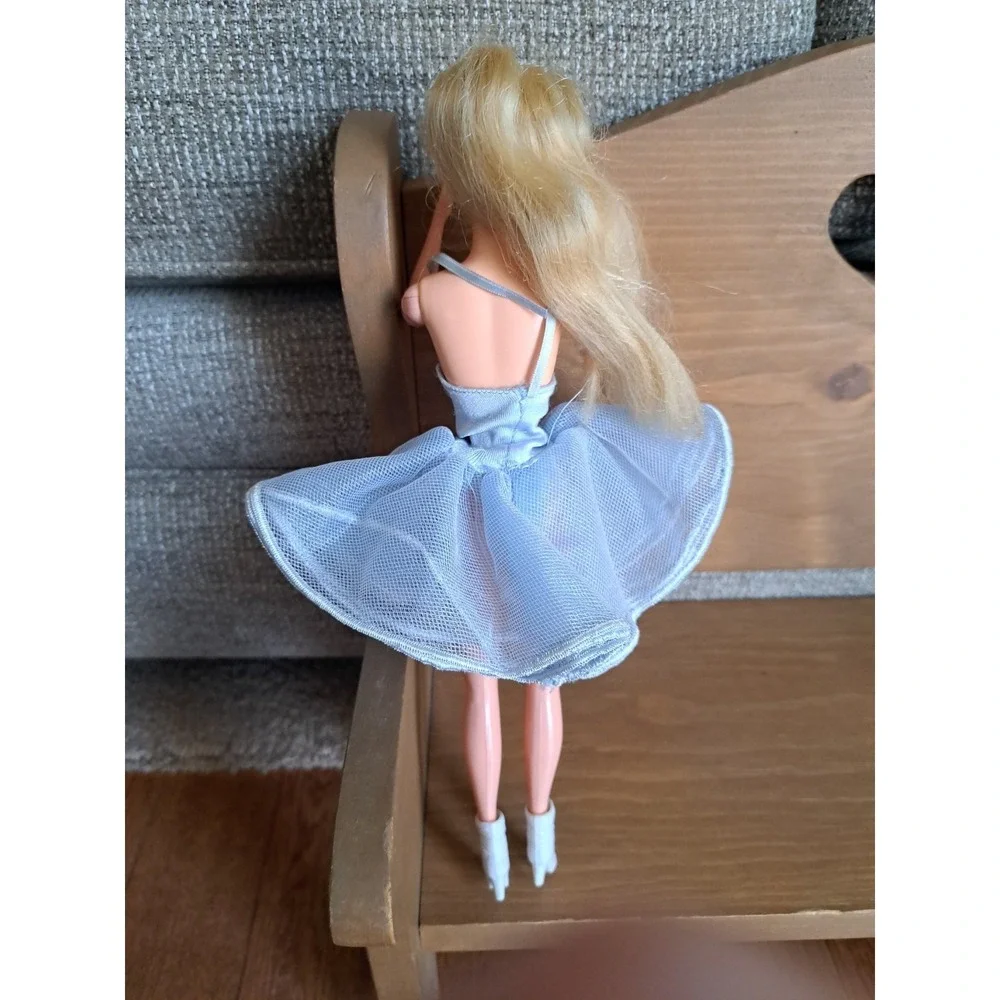Mattel Inc. Barbie Girl Doll Blue Dress White Boots 1966 Made  Phillipines VTG